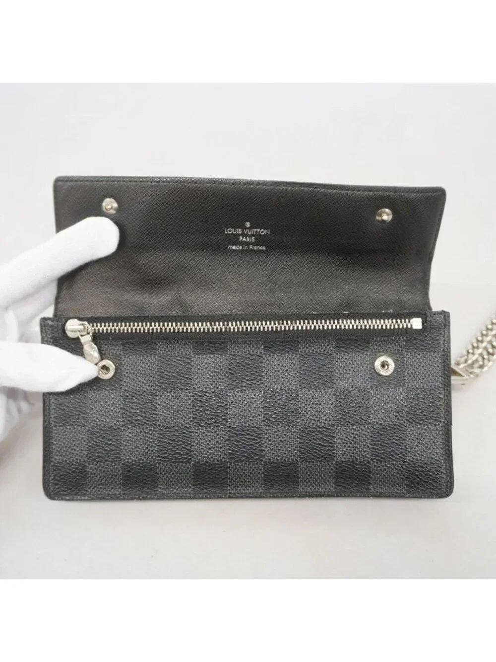 Louis Vuitton Wallet Damier Graphite Portefeuille Accordeon Black